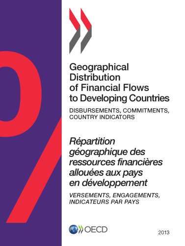 Disbursements, commitments, country indicators = Répartition géographique des ressources financières allouées aux pays en développement : versements, engagements, indicateurs par pays. 2012.