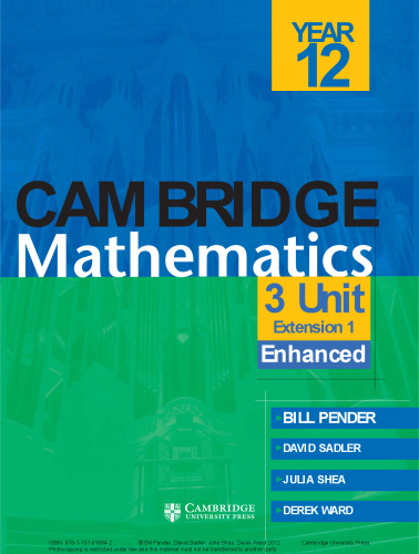 Cambridge 3 Unit Mathematics Year 12 Enhanced Version