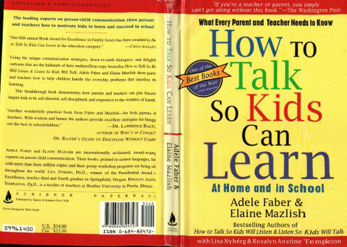 How To Talk So Kids Can Learn