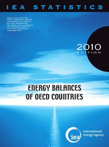 Energy balances of oecdcountries 2010
