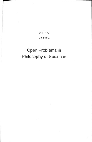 Open Problems in Philosophy of Sciences
