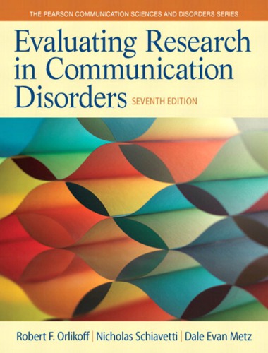 Evaluating Research in Communication Disorders