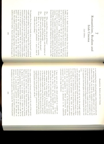 Romanticism, Realism and Irish Cinema