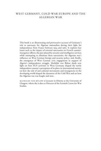 West Germany, Cold War Europe and the Algerian War