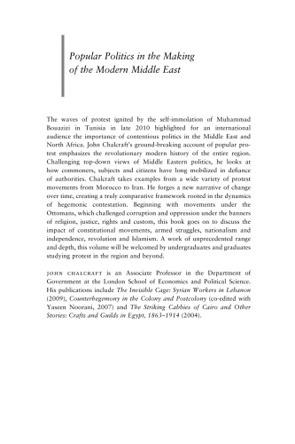 Popular Politics in the Making of the Modern Middle East