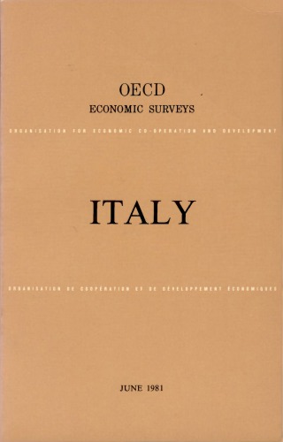 Oecd Economic Surveys : Italy 1980-1981.