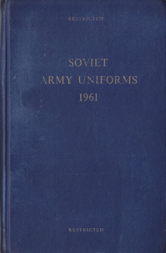 Soviet Army uniforms 1961