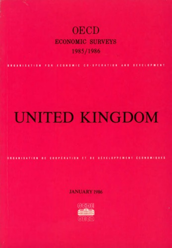 Oecd Economic Surveys : United Kingdom 1985-1986.