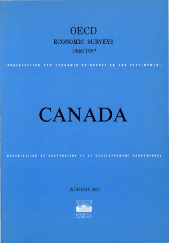 Oecd Economic Surveys : Canada 1987-1988.
