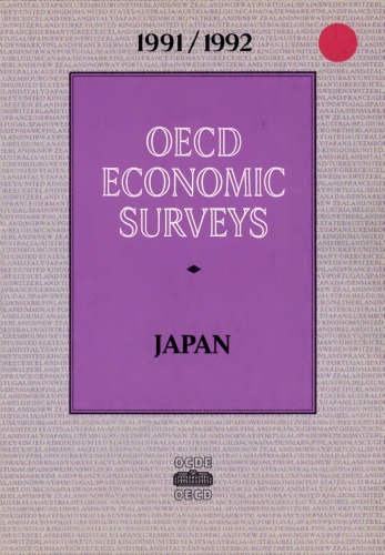 Oecd Economic Survey : Japan 1991/1992.