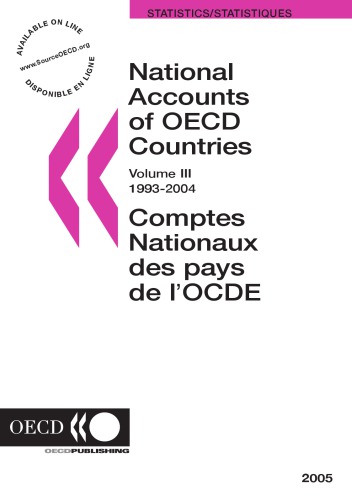 Financial accounts, flows 1993-2004 = Comptes financiers, flux 1993-2004.