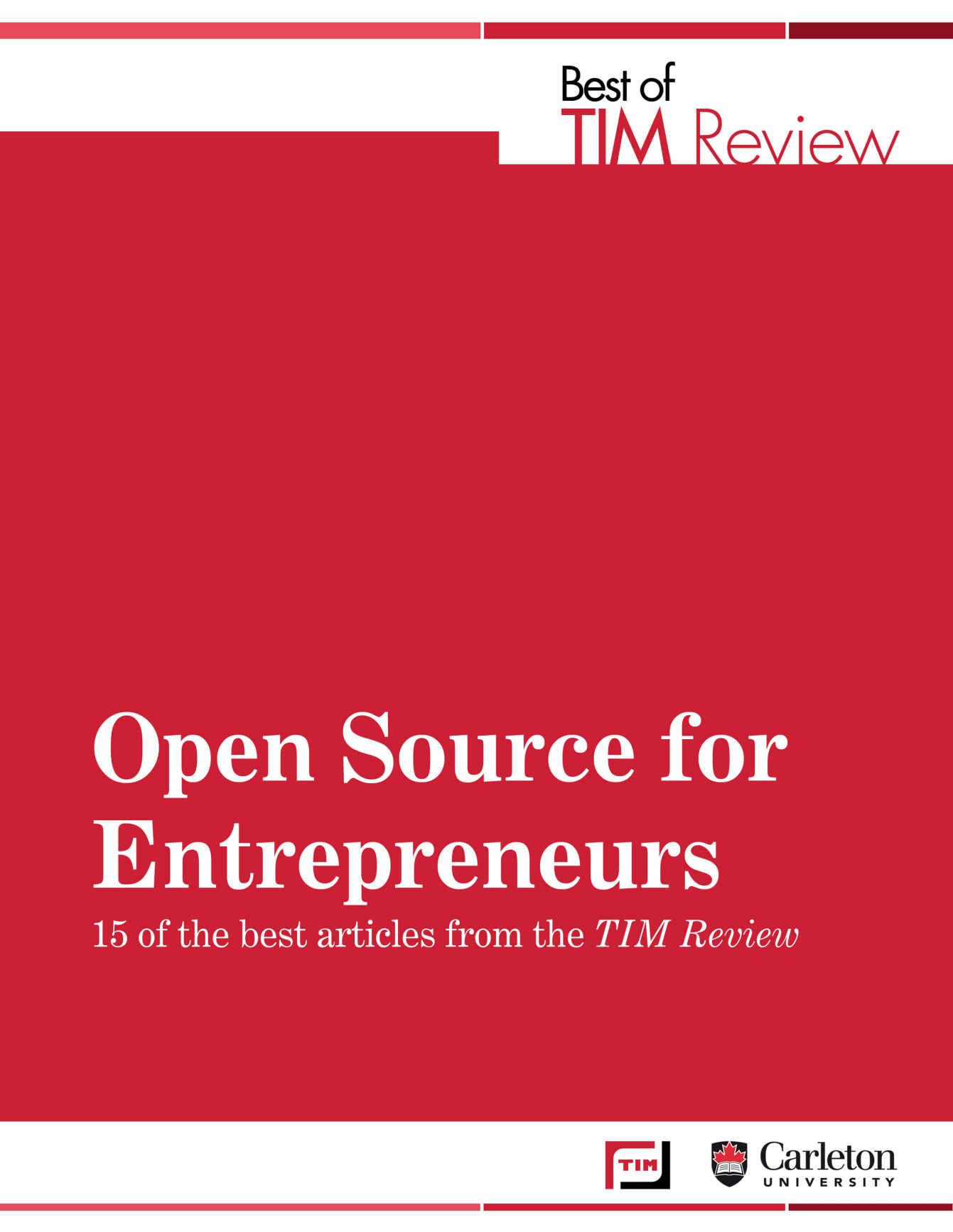 Open Source for Entrepreneurs: Best of TIM Review