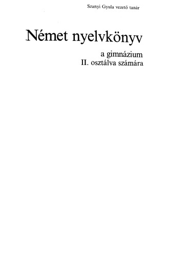 Német ​nyelvkönyv