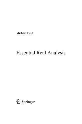 Essential Real Analysis