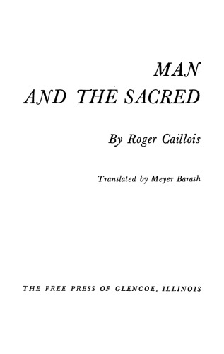 Man and the Sacred