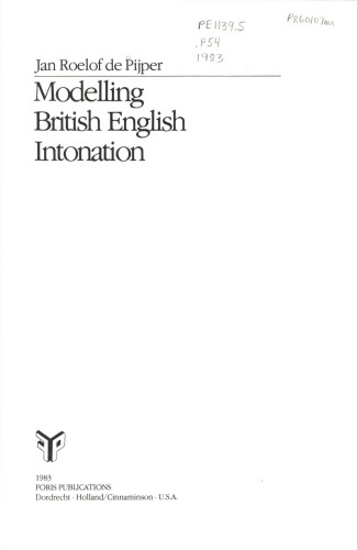 Modelling British English Intonation