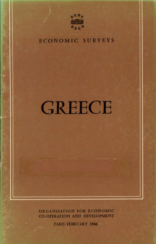 OECD Economic Surveys : Greece 1966.