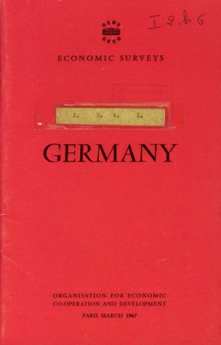 OECD Economic Surveys: Germany 1967