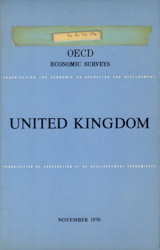 OECD Economic Surveys : United Kingdom 1970.