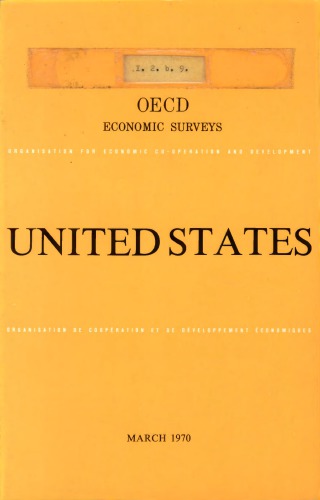 OECD Economic Surveys : United States 1970.
