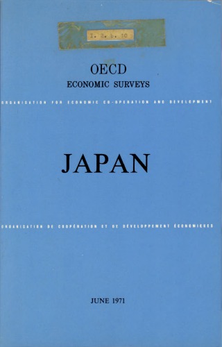 OECD Economic Surveys : Japan 1971.