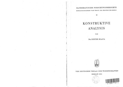 Konstruktive Analysis