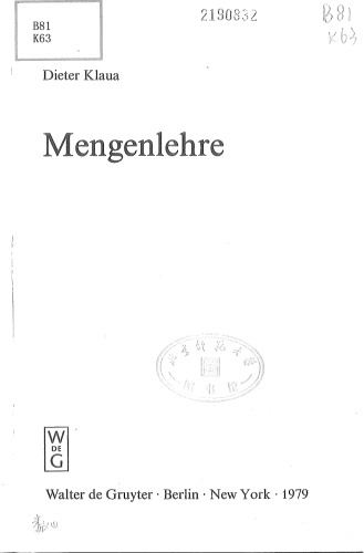 Mengenlehre