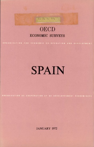 OECD Economic Surveys : Spain 1972.