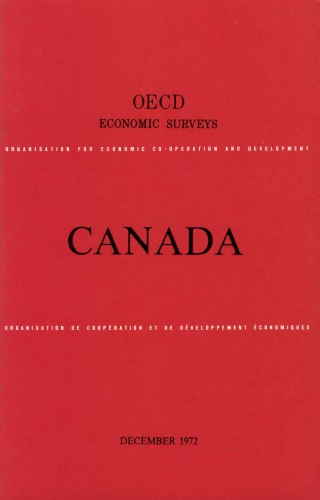 OECD Economic Surveys : Canada 1972.