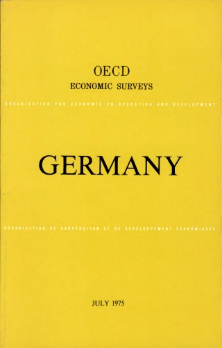 OECD Economic Surveys : Germany 1975.