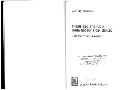 L’indirizzo analitico nella filosofia del diritto