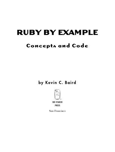 Ruby by Example. Concepts and Code