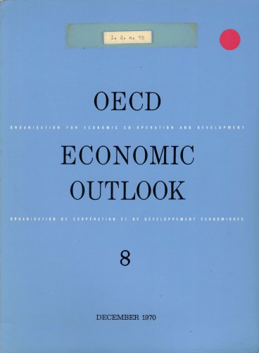 OECD economic outlook. 8.