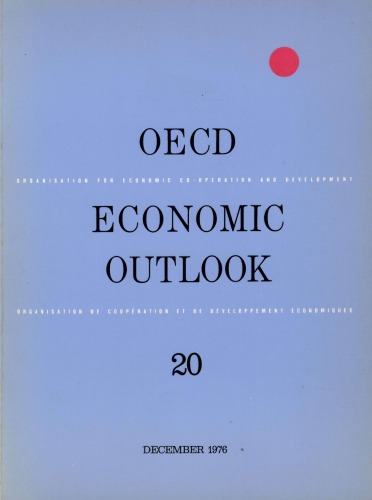 OECD economic outlook. 20.
