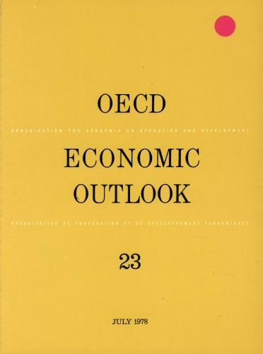 OECD economic outlook. 23.