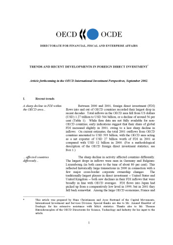 International investment perspectives.