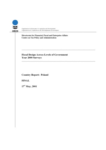 Fiscal design across levels of government, year 2000 surveys. / Country report