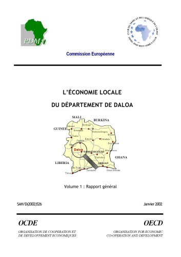 L’économie locale du département de Daloa - Volume 1