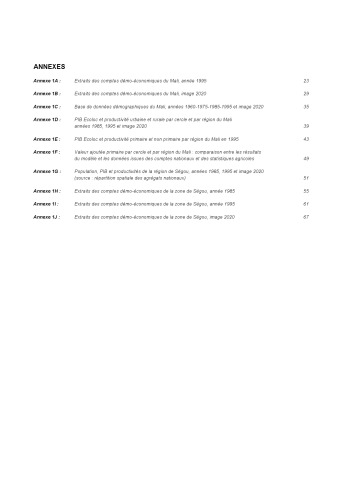Écoloc - Gérer l’économie localement en Afrique - Evaluation et prospective / Approche N° 03 : Annexe 1A à 1J, Document technique.
