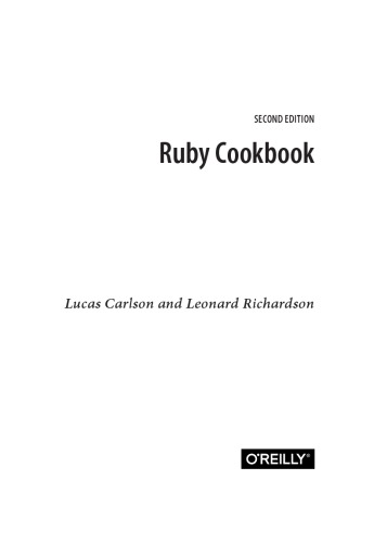 Ruby Cookbook
