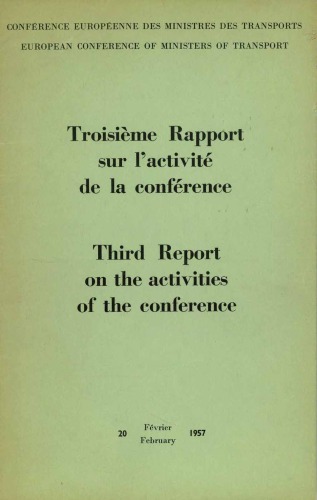 Third report on the activities of the conference.