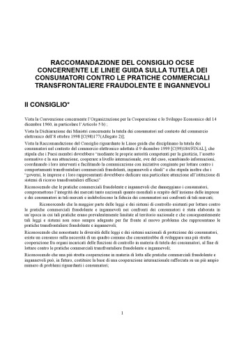 OECD guidelines for protecting consumers from fraudulent and deceptive commercial practices across borders = Les lignes directrices de l’OCDE régissant la protection des consommateurs contre les pratiques commerciales transfrontières frauduleuses et trompeuses.