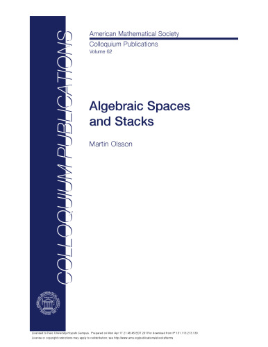 Algebraic Spaces and Stacks