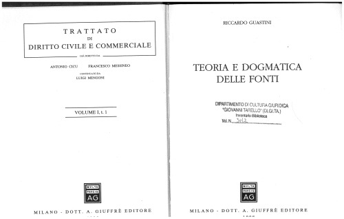 Teoria e dogmatica delle fonti
