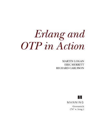 Erlang and OTP in Action