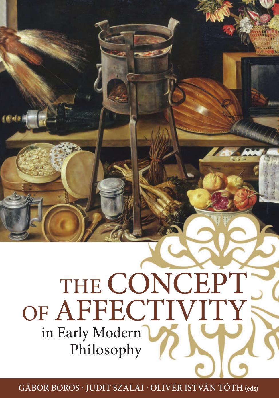 The Concept of Affectivity in Early Modern Philosophy