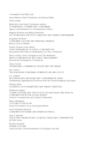 Consumption norms and everyday ethics