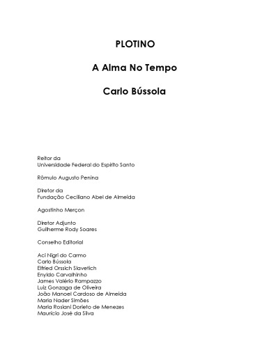 Plotino: A Alma no Tempo