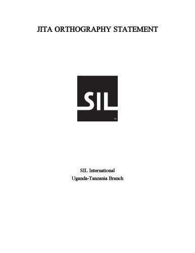 Jita Orthography Statement
