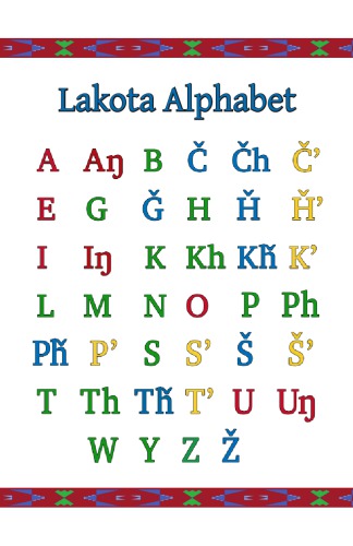 Lakota Alphabet